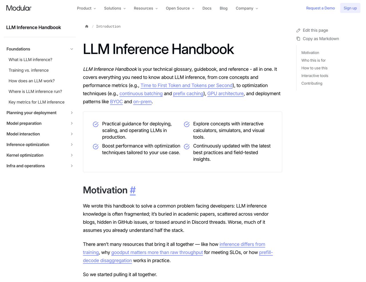 【LLM推理避坑手册：把昂贵的算力变成真正的生产力】Modular发布了一份开源