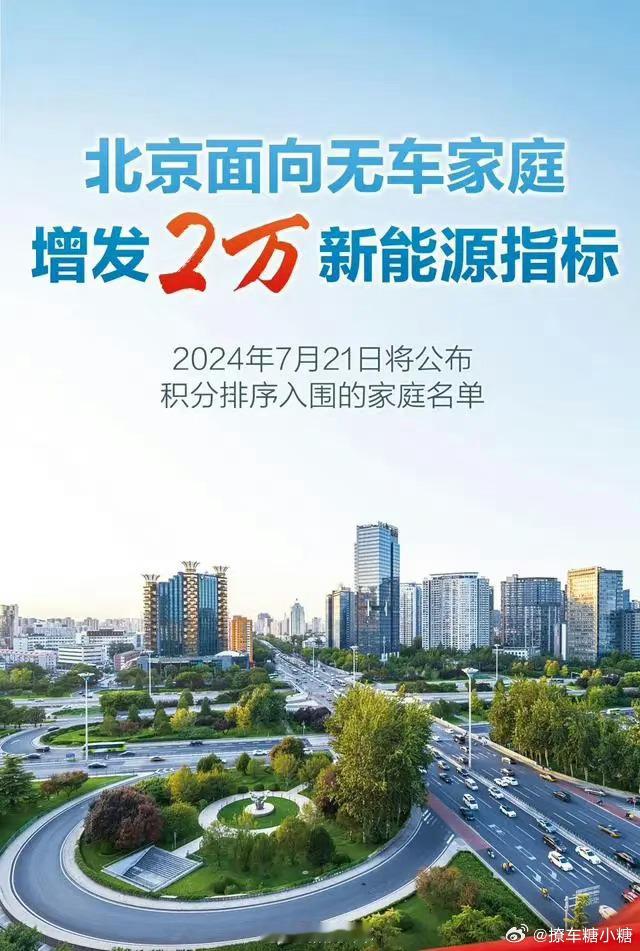 #北京增发2万新能源购车指标#我觉得这是一大利好消息，反映了国家对新能源车发展的