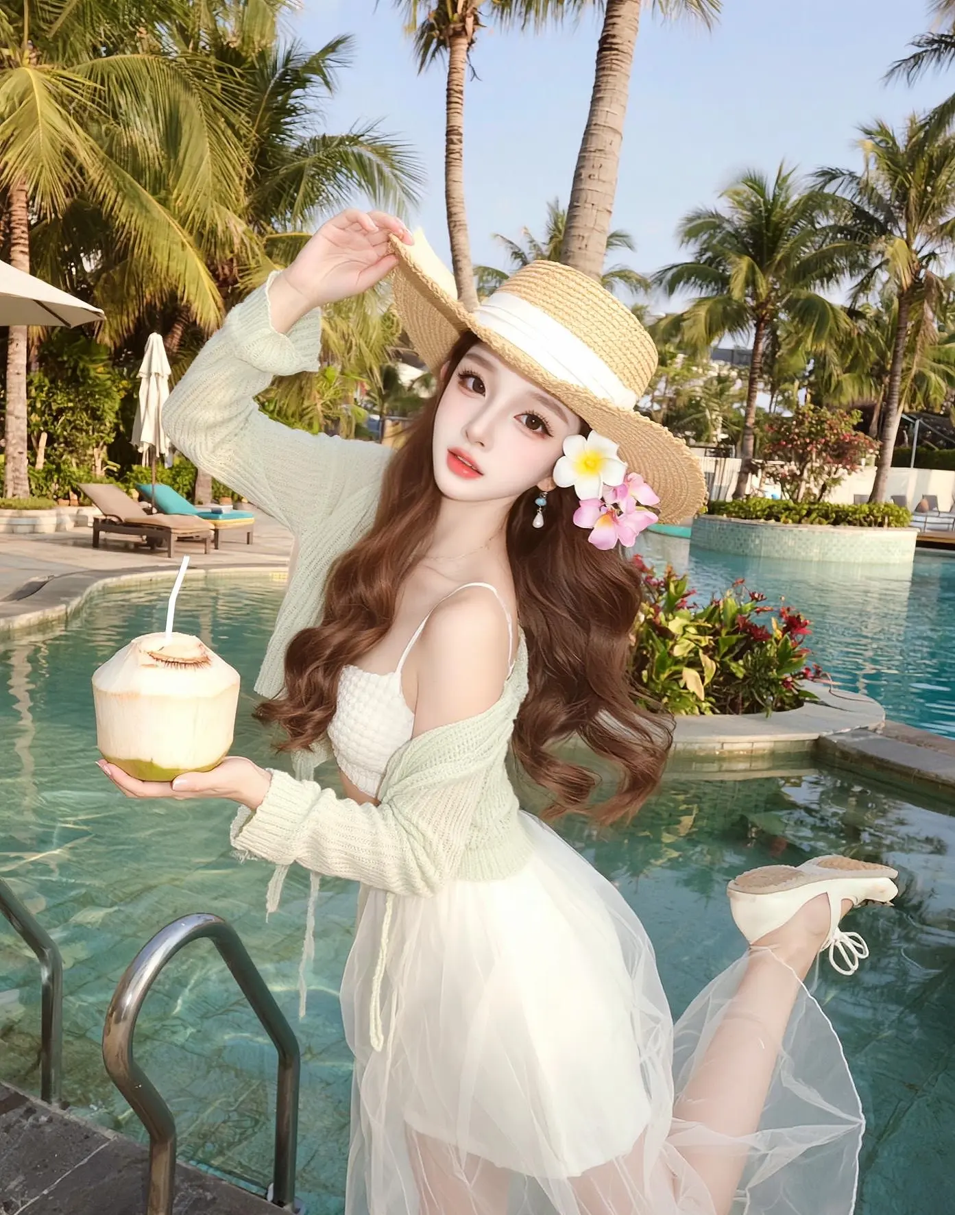 度假穿搭 海边度假风连衣裙高级感 沙滩裙女海边度假超仙 甜美风海边度假...