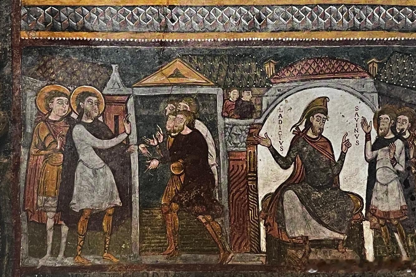 # 罗马式时期艺术  ROMANESQUE # 最大的罗马式系列壁画由于缺乏精确