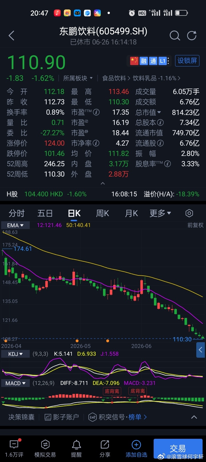 东鹏特饮近两日市值蒸发20亿 公司回应：近日东鹏特饮创始人林木勤一句话，竟给自家