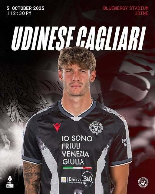 意甲 18:25，单口25-26赛季意甲联赛第6轮：乌迪内斯vs卡利亚里，欢迎收