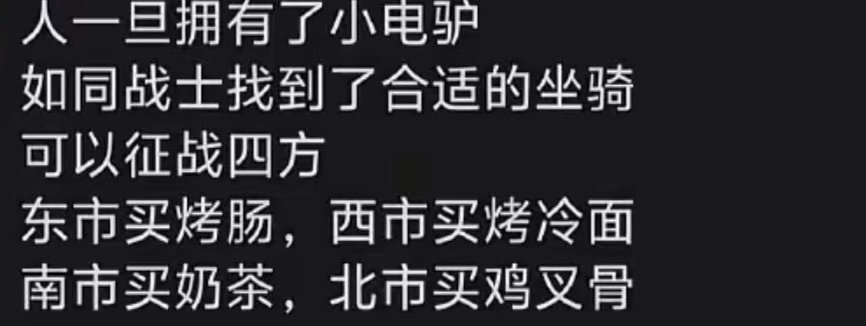 人一旦拥有了小电驴 