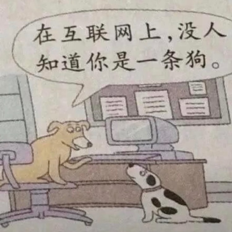 在互联网上没人知道你是一条狗[doge]表情包梗图 ​​​