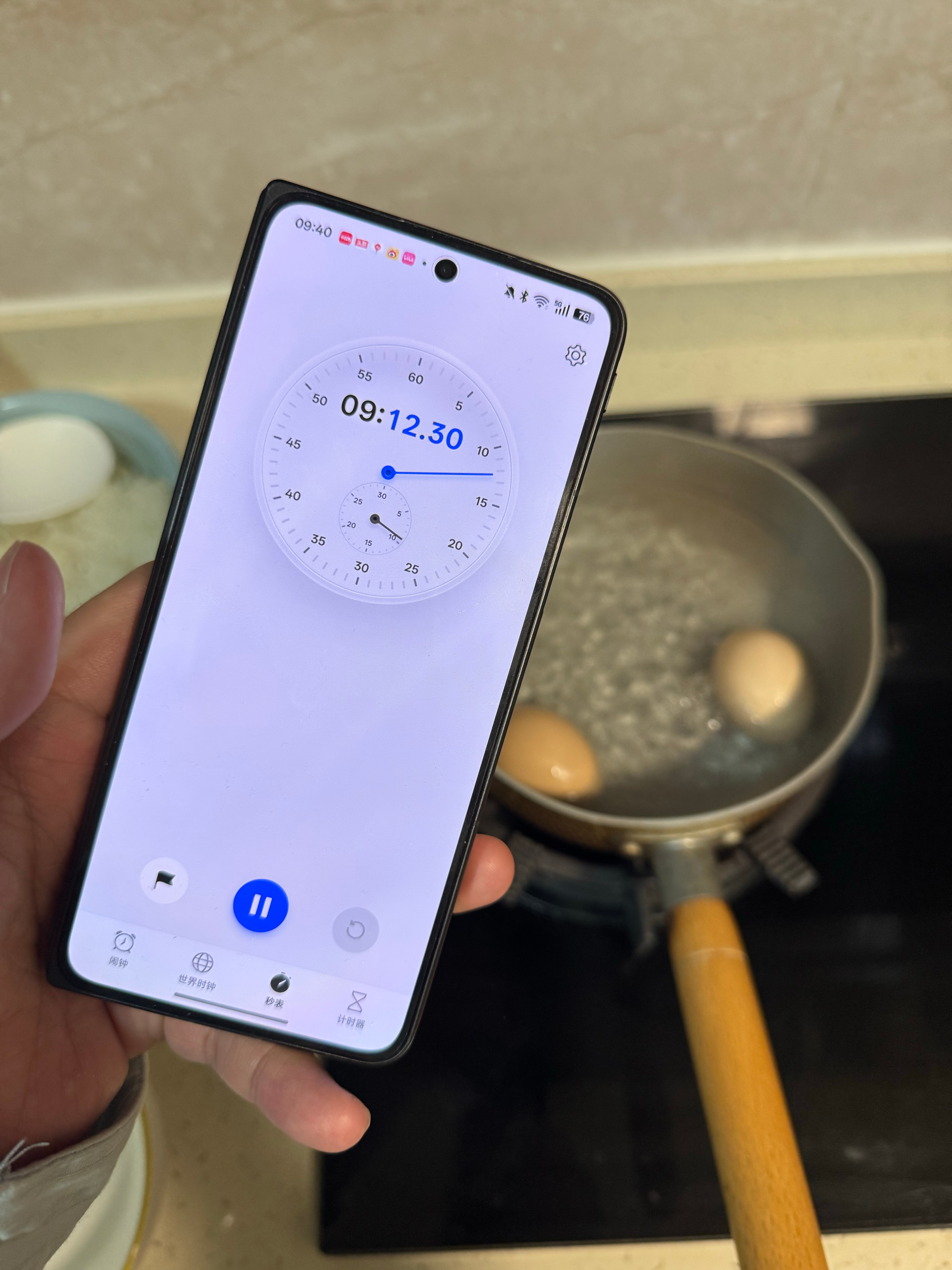 试了下9分12秒煮蛋，确实水水弹弹有人和我一样吃白煮蛋蘸糖的吗医生谈蛋神一天吃4
