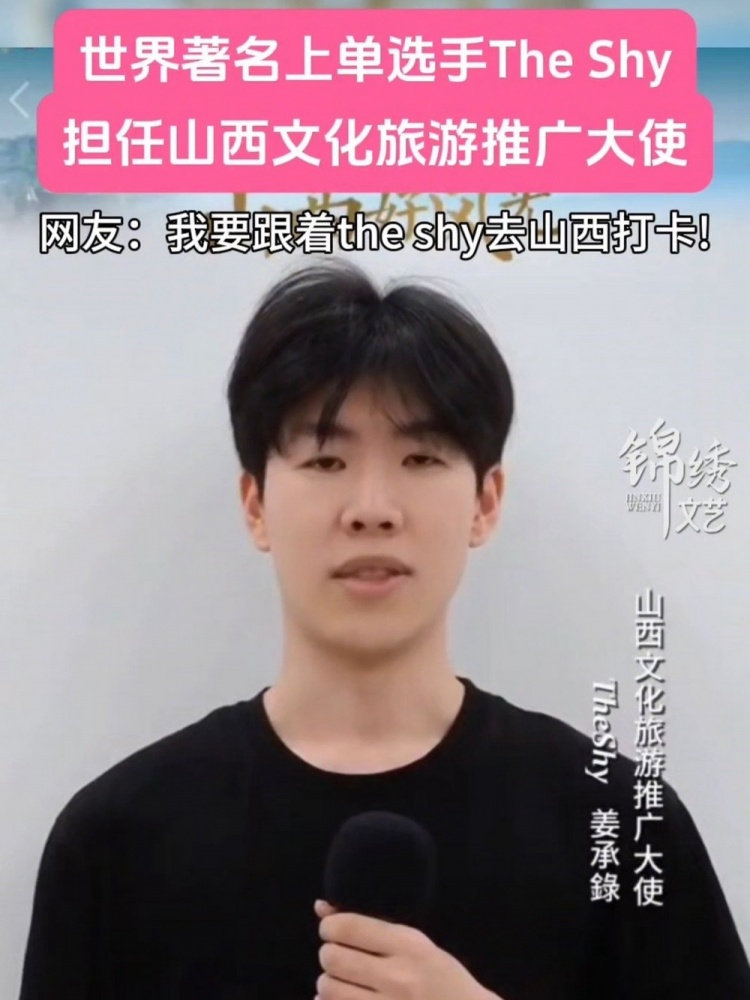 TheShy担任山西文化旅游推广大使：欢迎来山西感受古文明的魅力梦幻联动！ 实在