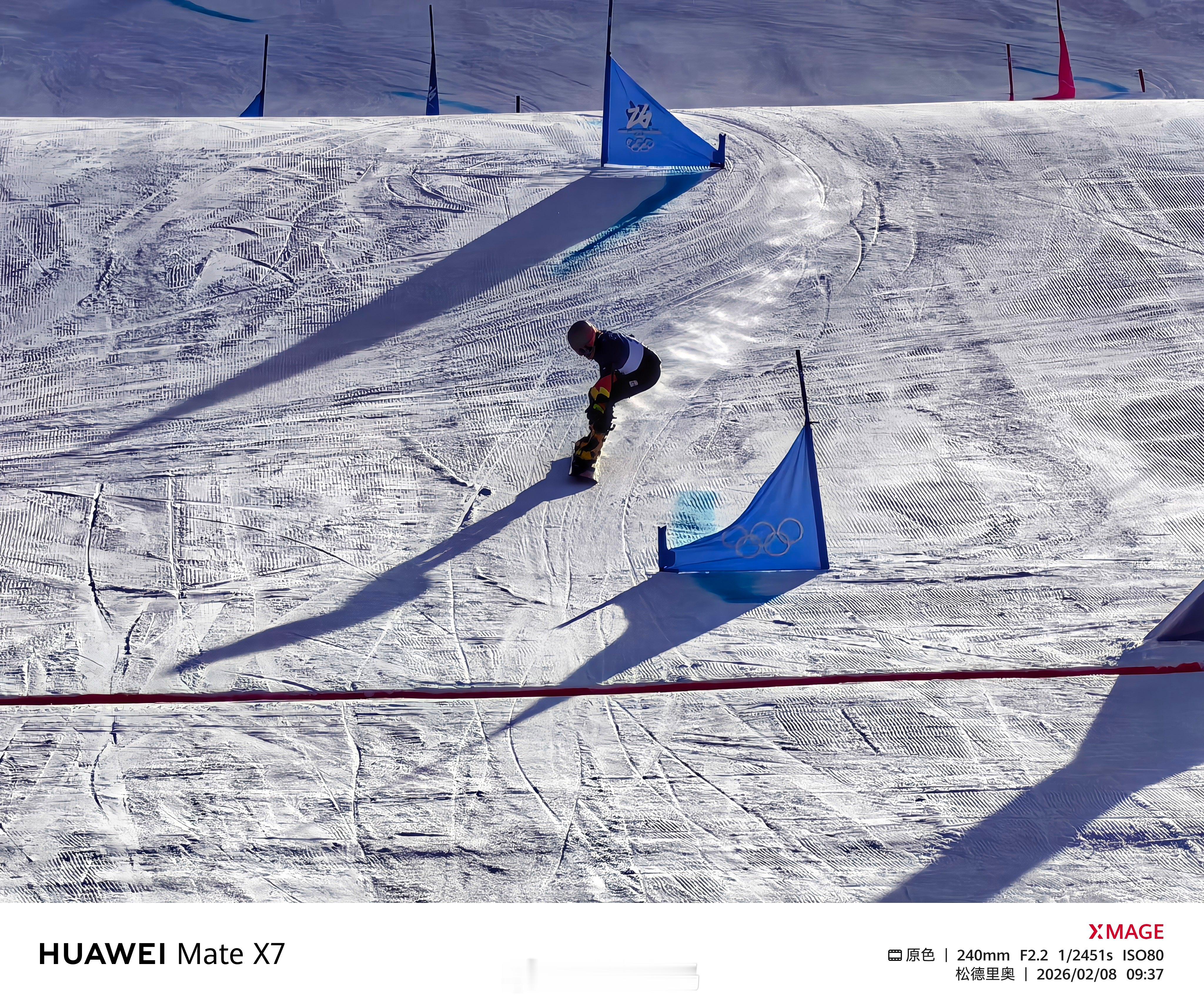 米兰冬奥会 今天大跳台决赛，单板滑雪女子平行大回转淘汰赛。距离比较远，只能上10