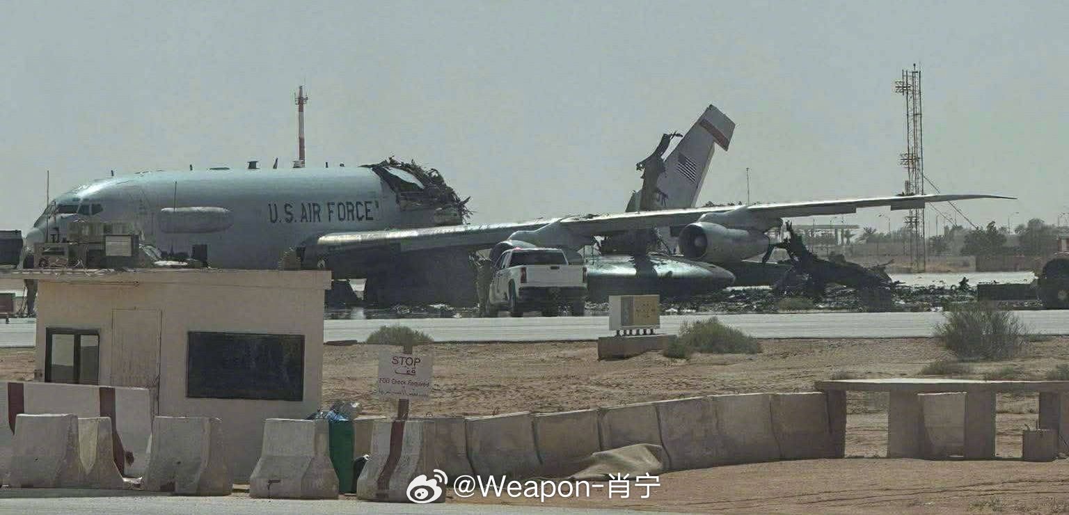 美以伊冲突 网传图片显示疑似美国空军81-0005号E-3G“哨兵”空中预警机（