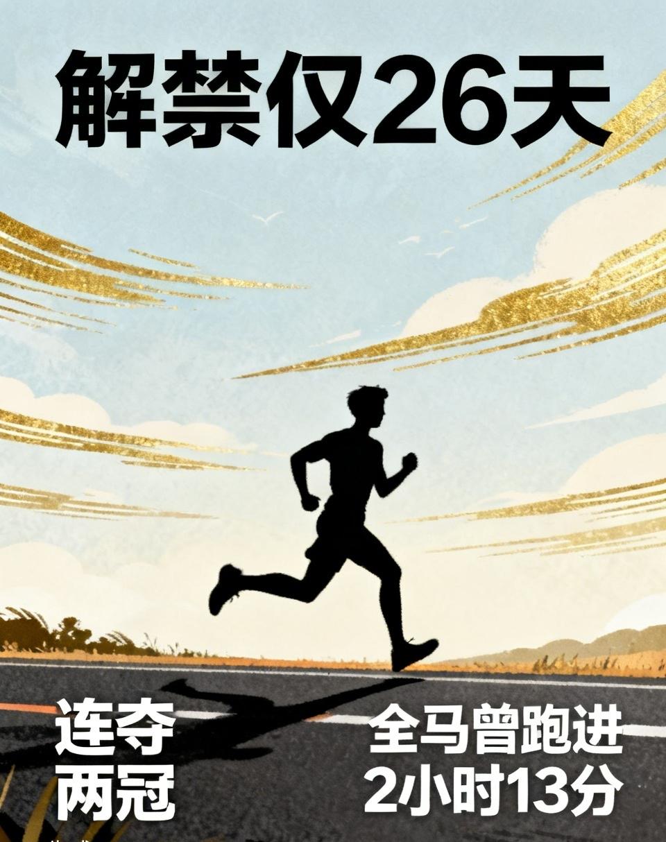 解禁仅26天，钱鼎彬连夺两个10公里冠军，却依旧报不了全马。
 
五年禁赛期满强