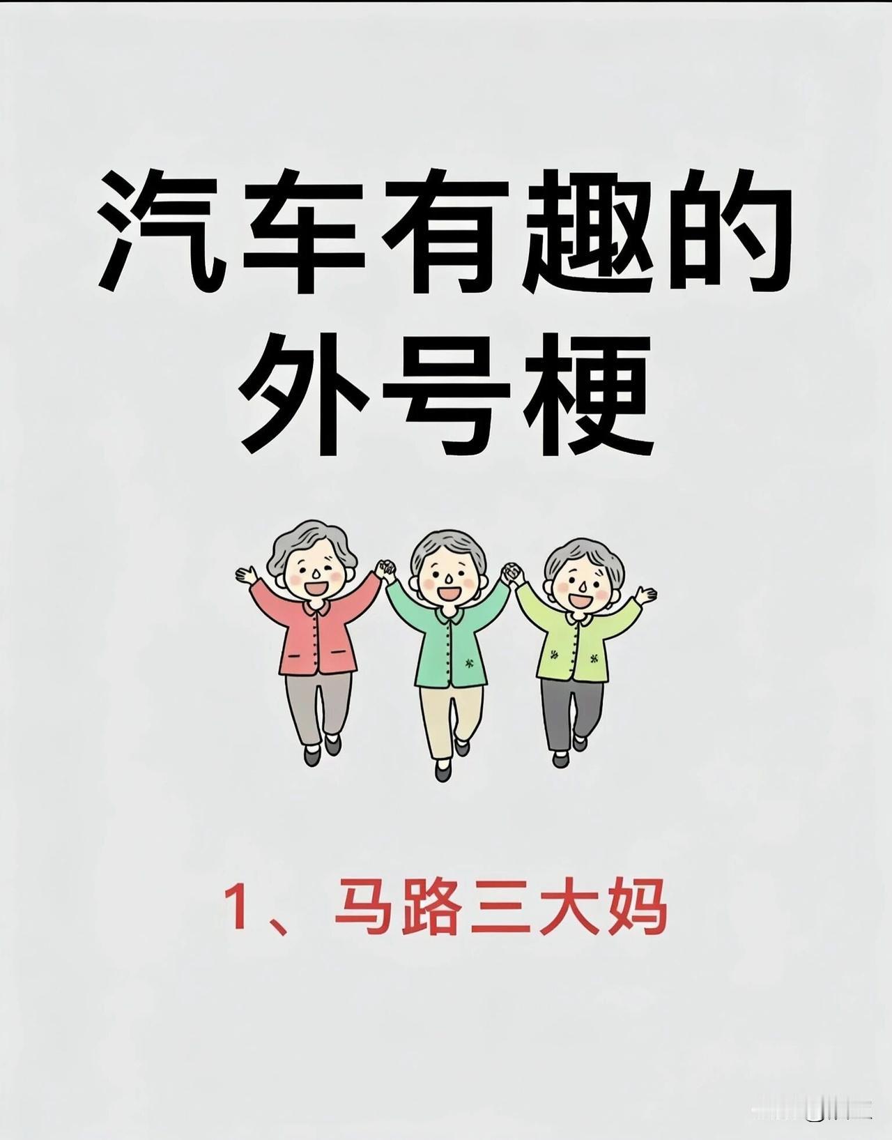 汽车届的外号梗