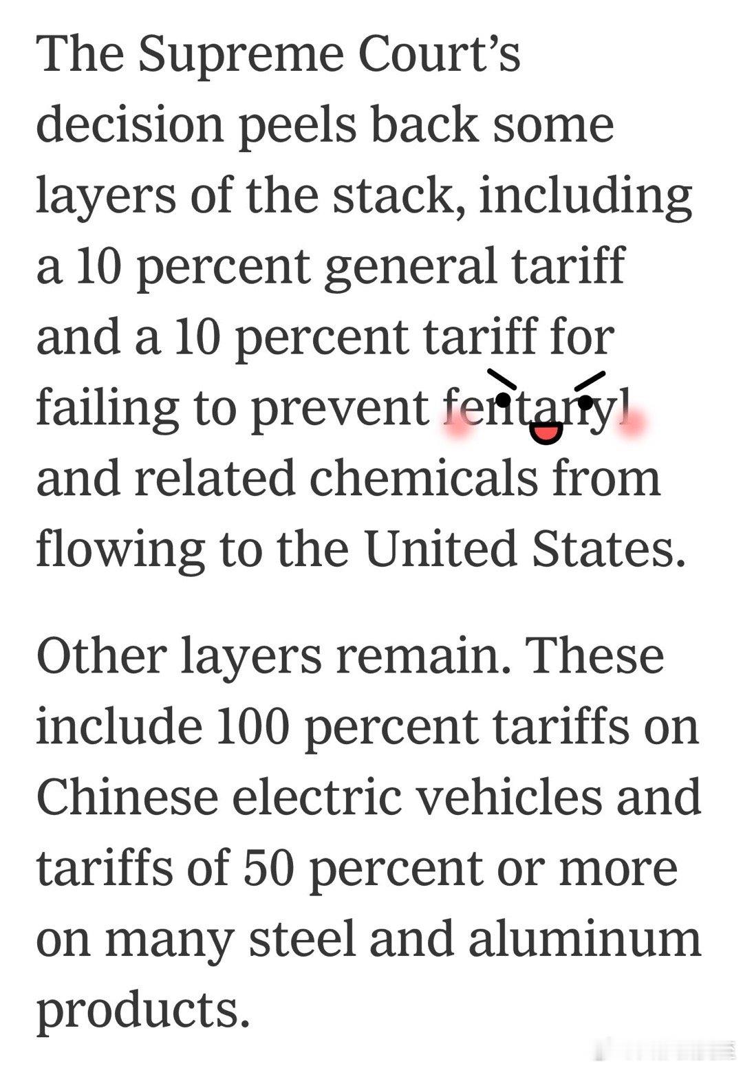 高法判决，对🀄️影响：10%“全球对等”❌10%芬TN ❌不受影响的：100%