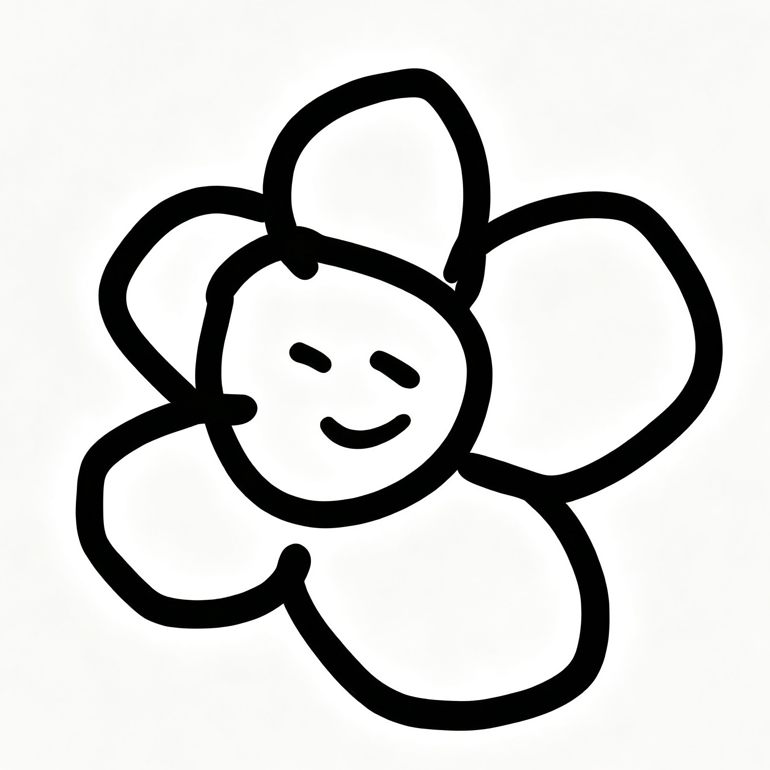 狗儿画的雪花。 