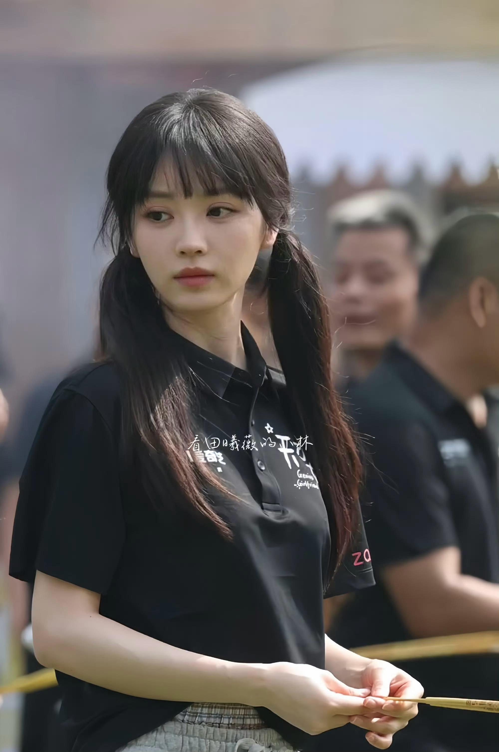 田曦薇胡一天的生图，状态怎么样？[思考][思考][思考]田曦薇双马尾胡一天开机状