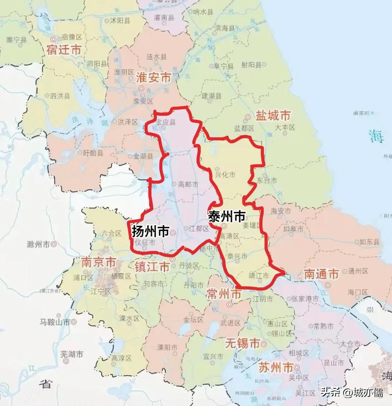 不拿扬州、泰州的经济做比较，我们只问一个问题：如果扬泰不分家，现在泰州所有的县市
