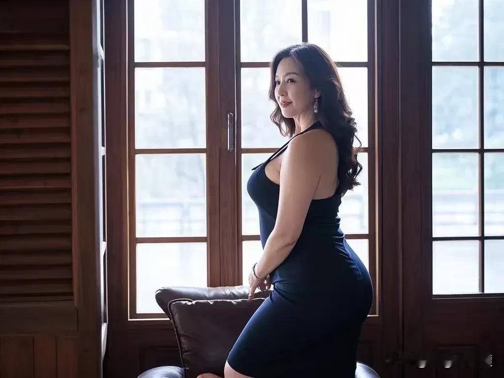 窗明几净，美人倚栏。