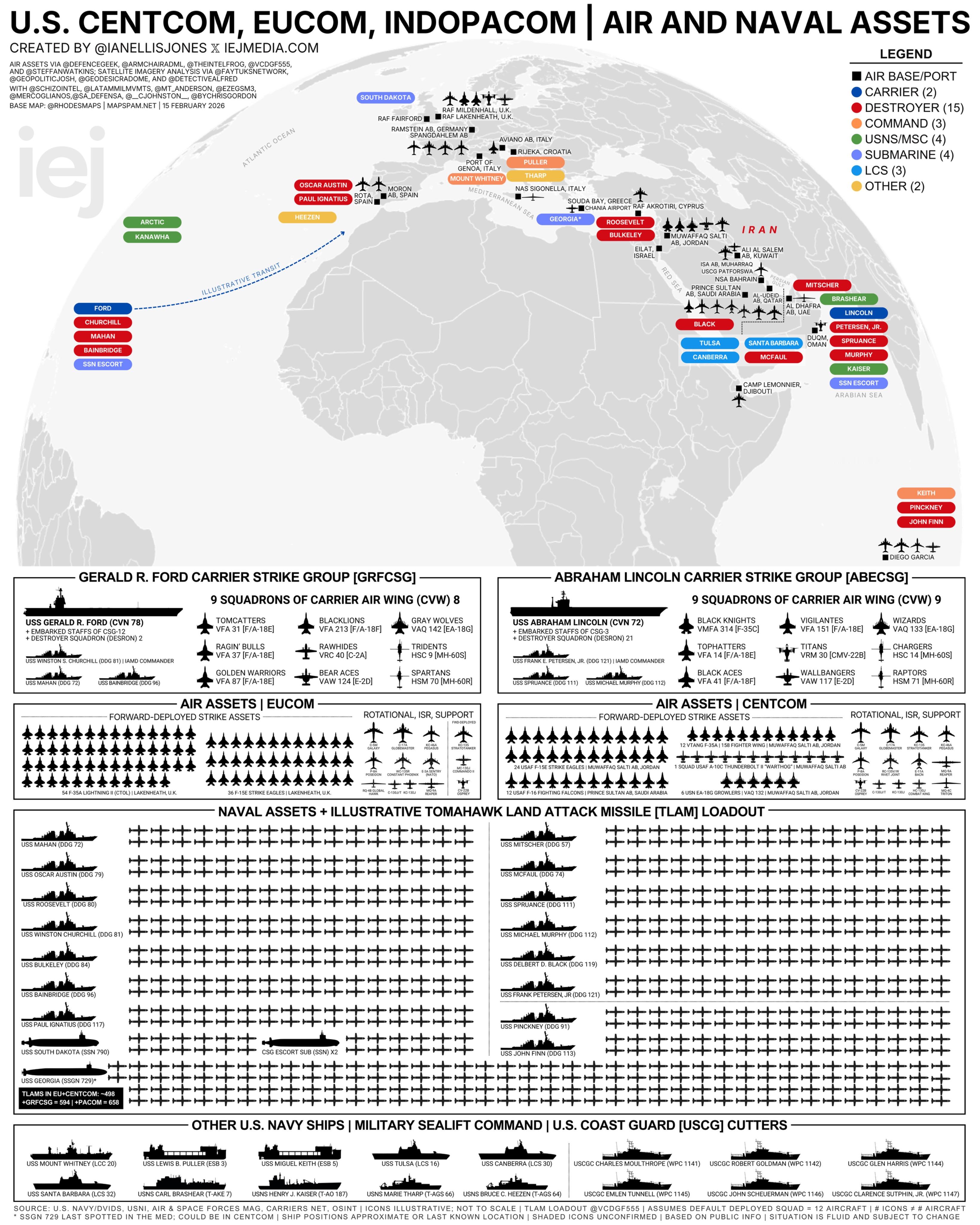 美伊冲突 由于与伊朗的紧张局势持续，美国本周在欧洲和中东集结了一支非常庞大的部队
