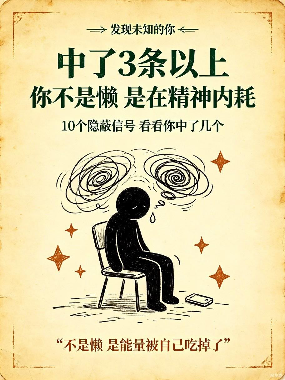 明明一天没干什么正事，却累得不行。刷手机刷到凌晨，放下手机又觉得空虚。想做的事拖