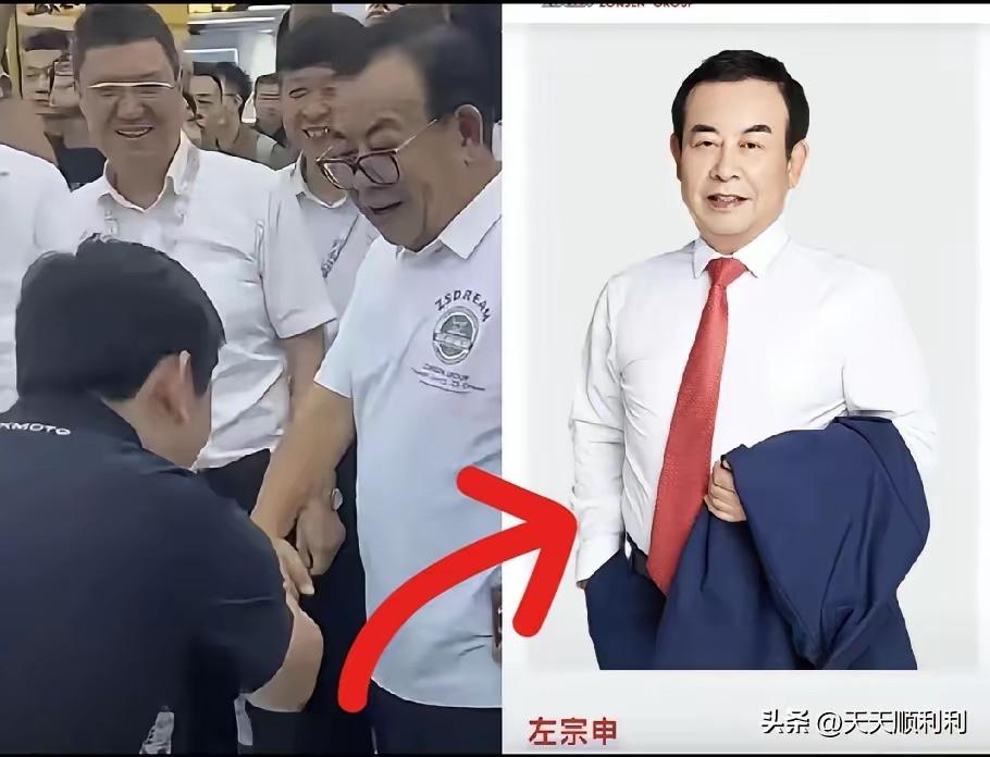 在重庆摩博会现场，向来狂放不羁、满身锐气的张雪，见到那个戴着黑框眼镜的老头儿时，