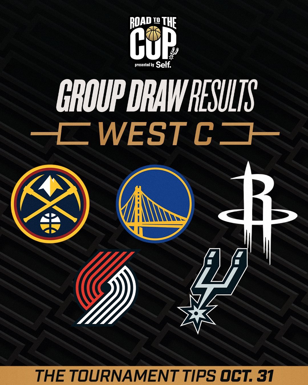 2025年NBA杯小组赛抽签结果出炉🆚马刺和掘金、勇士、火箭、开拓者分在C组比