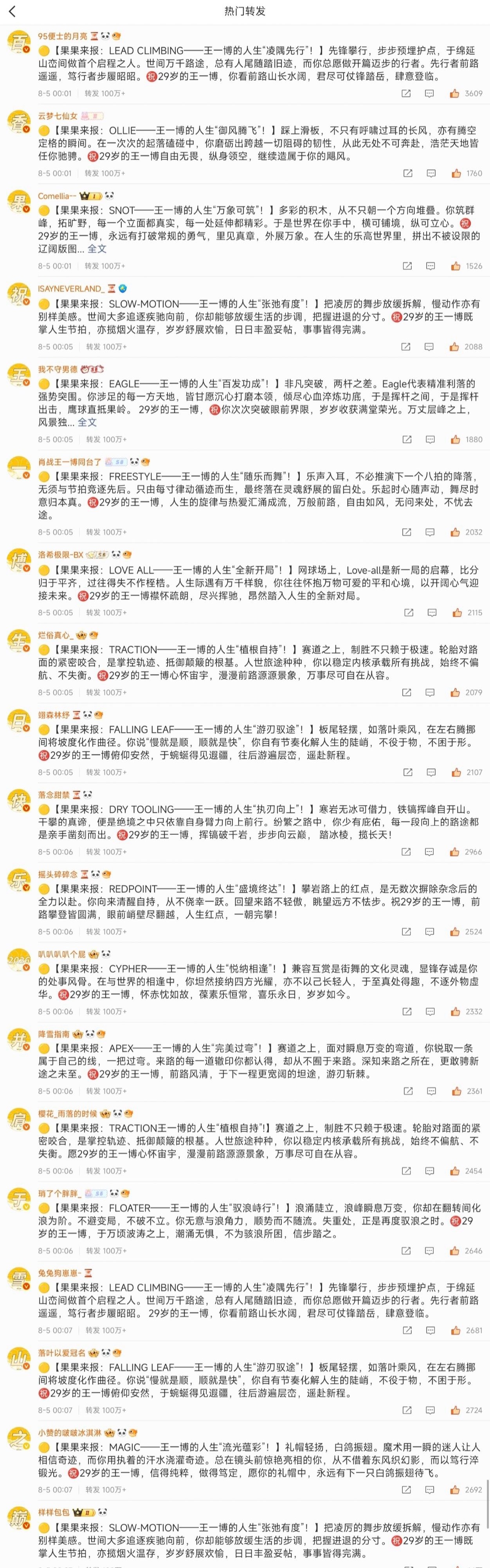 王一博生日博全是cp粉 