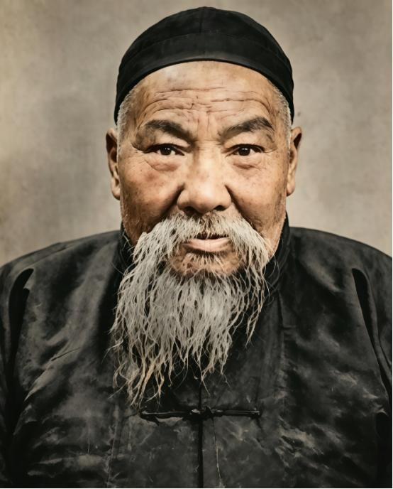 这位面若狮形、龟背隆准、身形魁梧的老人曾被赞为张三丰转世，学武练功的好苗子。此人