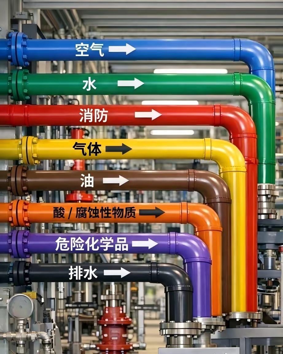 管道颜色代表什么 
