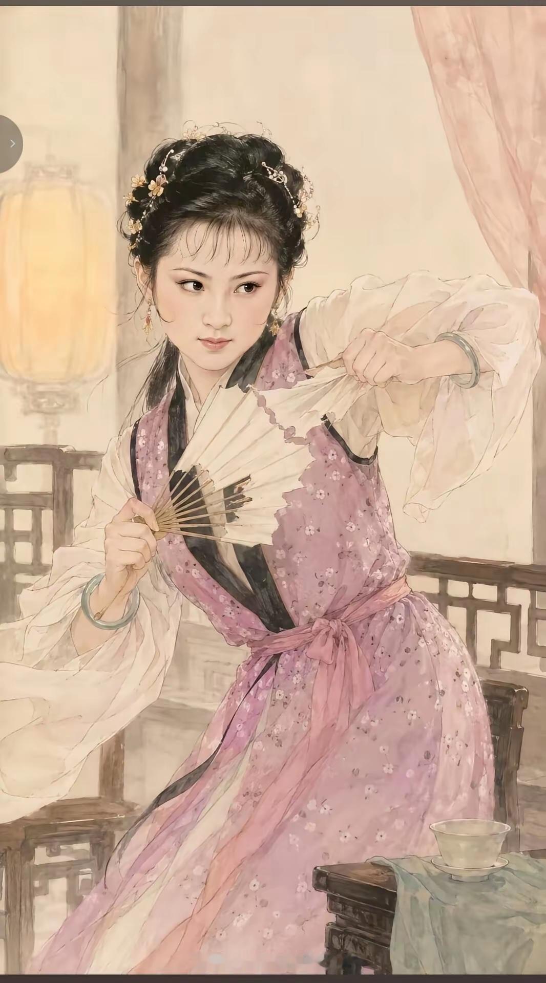 贾元春，林黛玉，贾探春，贾宝玉，王熙凤，贾惜春，秦可卿，贾政，史湘云，贾母，贾链