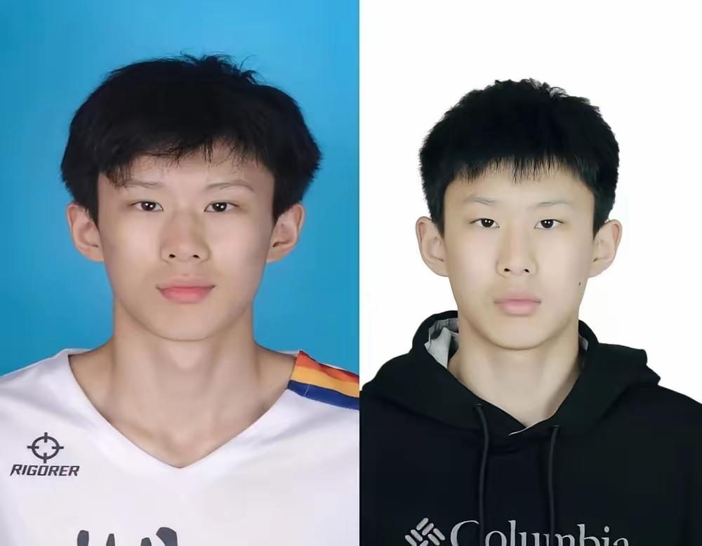 看下图照片中的两个人长得像吗？全网都在传他俩是一个人。黑衣服的叫张涵泊，白衣服的