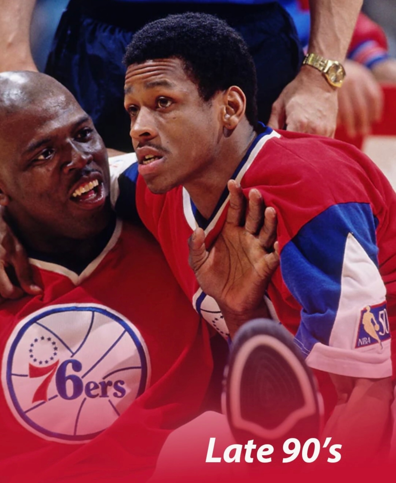 篮天下 费城76人那些年的热身服~Images via wooder_ice 建