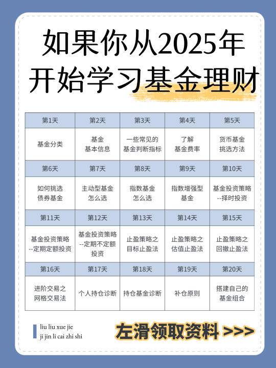 20天玩转基金理财✅【附喂饭级教程】