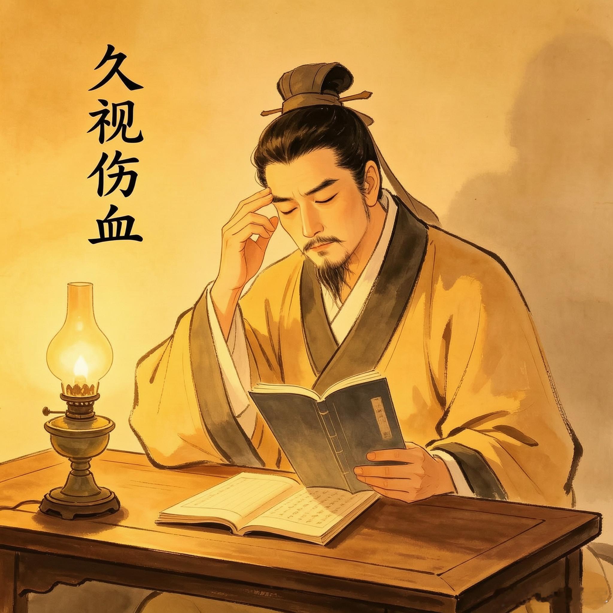 眼睛是身上最大“漏精之窍”源自《内经》：肝开窍于目，久视伤血，目为窍，神由此泄，