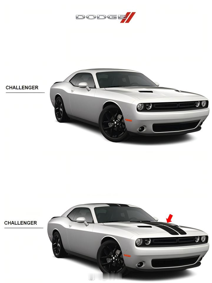 #道奇CHALLENGER拉花# 道奇CHALLENGER，加还是不加这个黑拉花