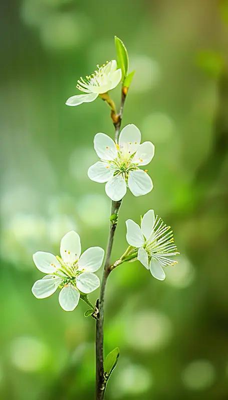 随吟四首
（一）梅谢
二月春临借惠风，红梅先绽笑苍穹。
群芳一夜争妍丽，疏影辞枝