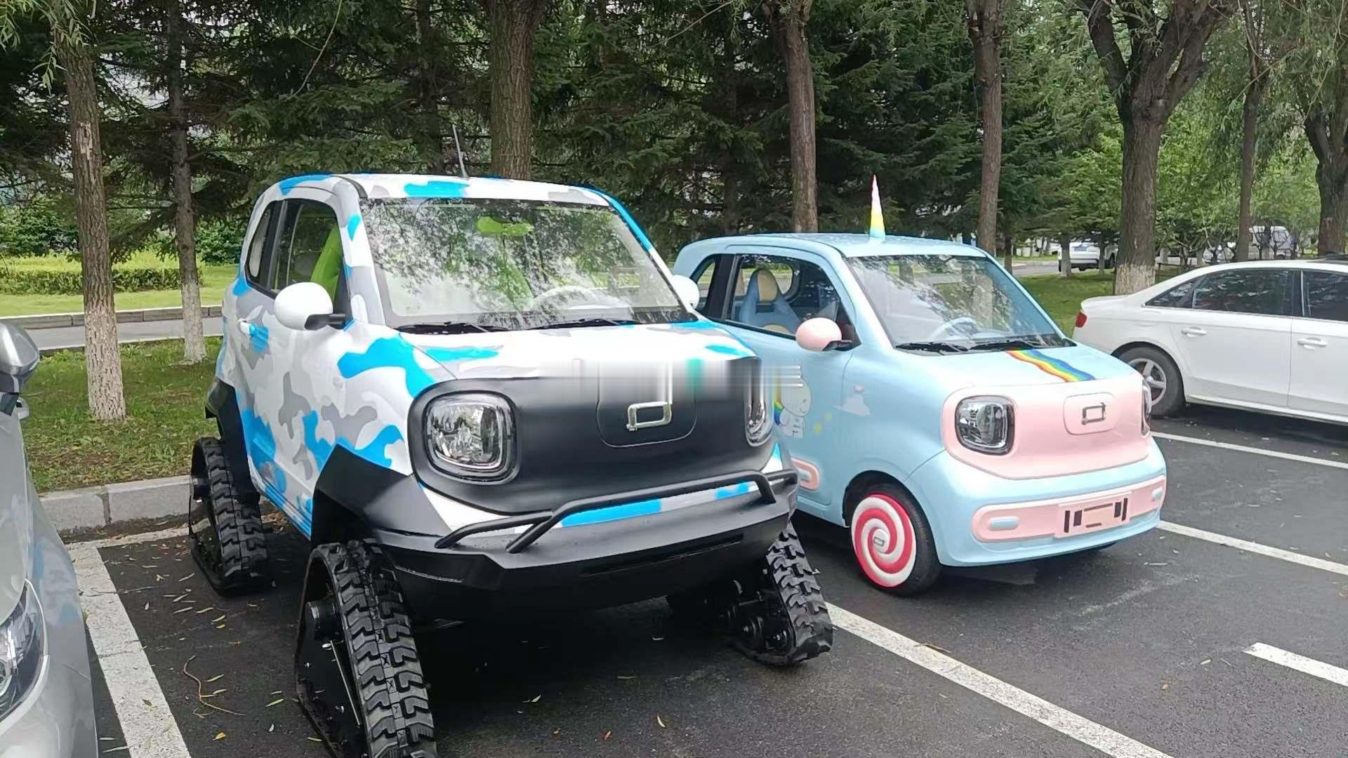 这么小的车安装履带？？？带的动吗？？？海阔试车超话 ​​​
