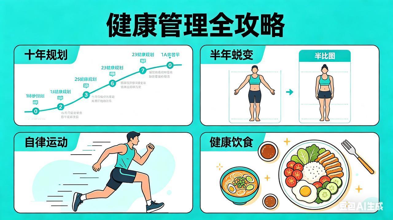 人生苦短，别把健康当小事！十年磨一健，半年就蜕变

人生本就短暂，与其在迷茫中虚