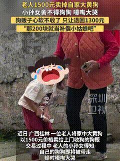 “这个狗贩子让人刮目相看！”近日，广西桂林，村里来了一个狗贩子，不停地喊着“高价