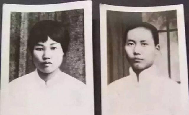 毛泽东和杨开慧年轻时的照片。当年可谓是郎才女貌，珠联璧合。多么令人羡慕的一对革命