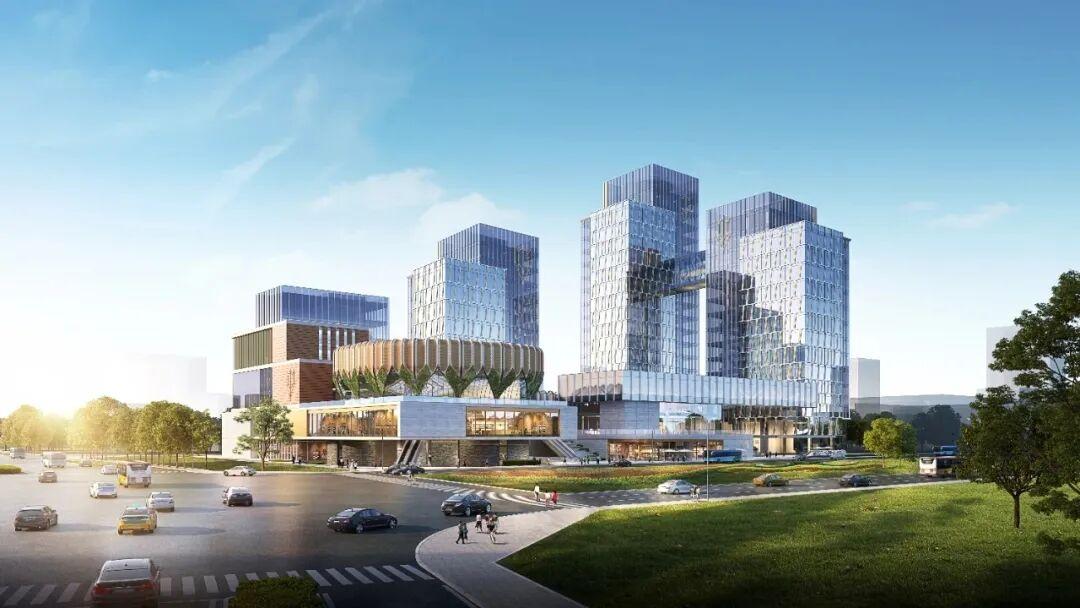 榆林万邦商务文化中心～项目位于榆林高新南区光明路南、开源大道西，是榆林中心城区重