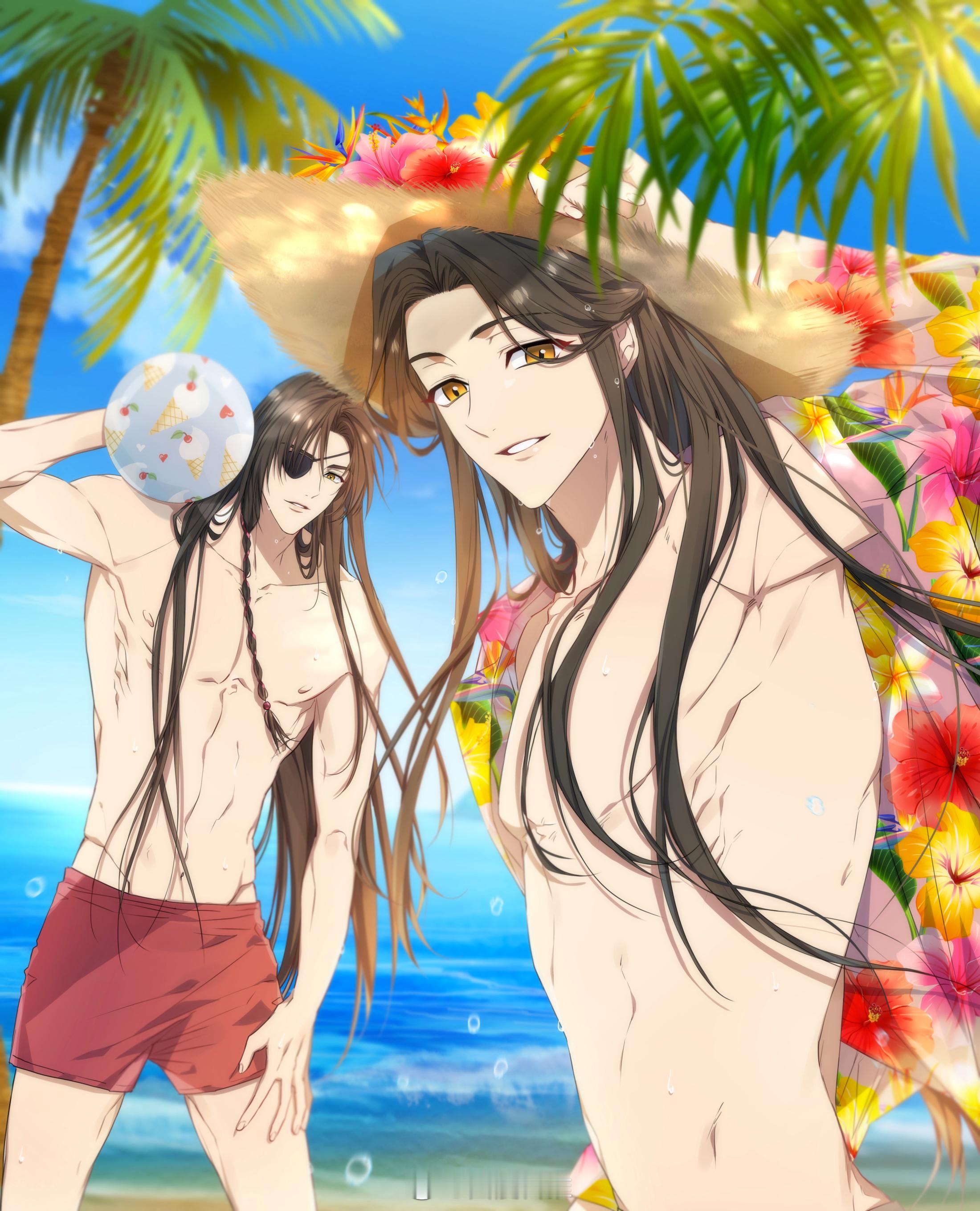 天官赐福  花怜  夏季海滩游～[彩虹屁]x:fxxk_11111 