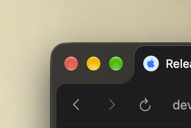 苹果已更新 macOS 27 测试版 6 中的交通灯按钮。 