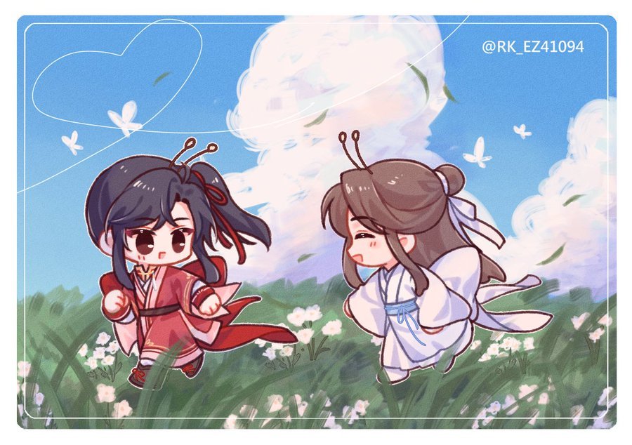 天官赐福 花怜 你追我赶！ 好可爱 x：RK_EZ41094 