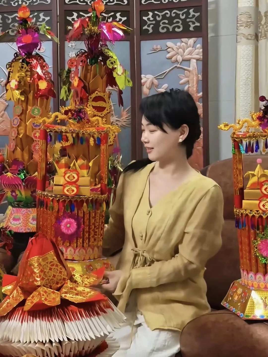 潮汕中秋塔🎑金多多钱多多聚财旺财✌️