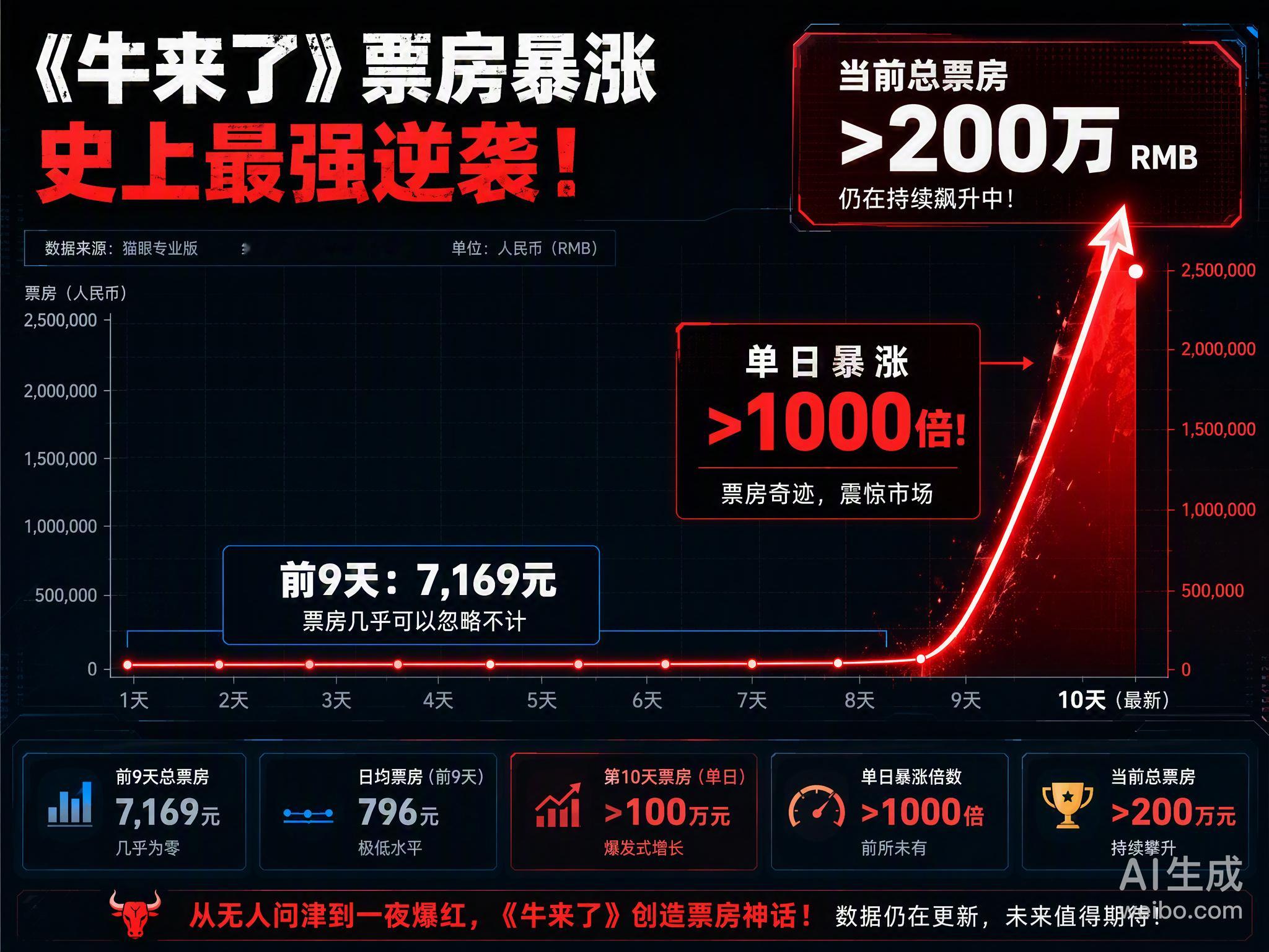 兄弟们，这年头连电影都开始玩“参数虚标”了。最近那部《牛来》大伙儿都听说了吧，前