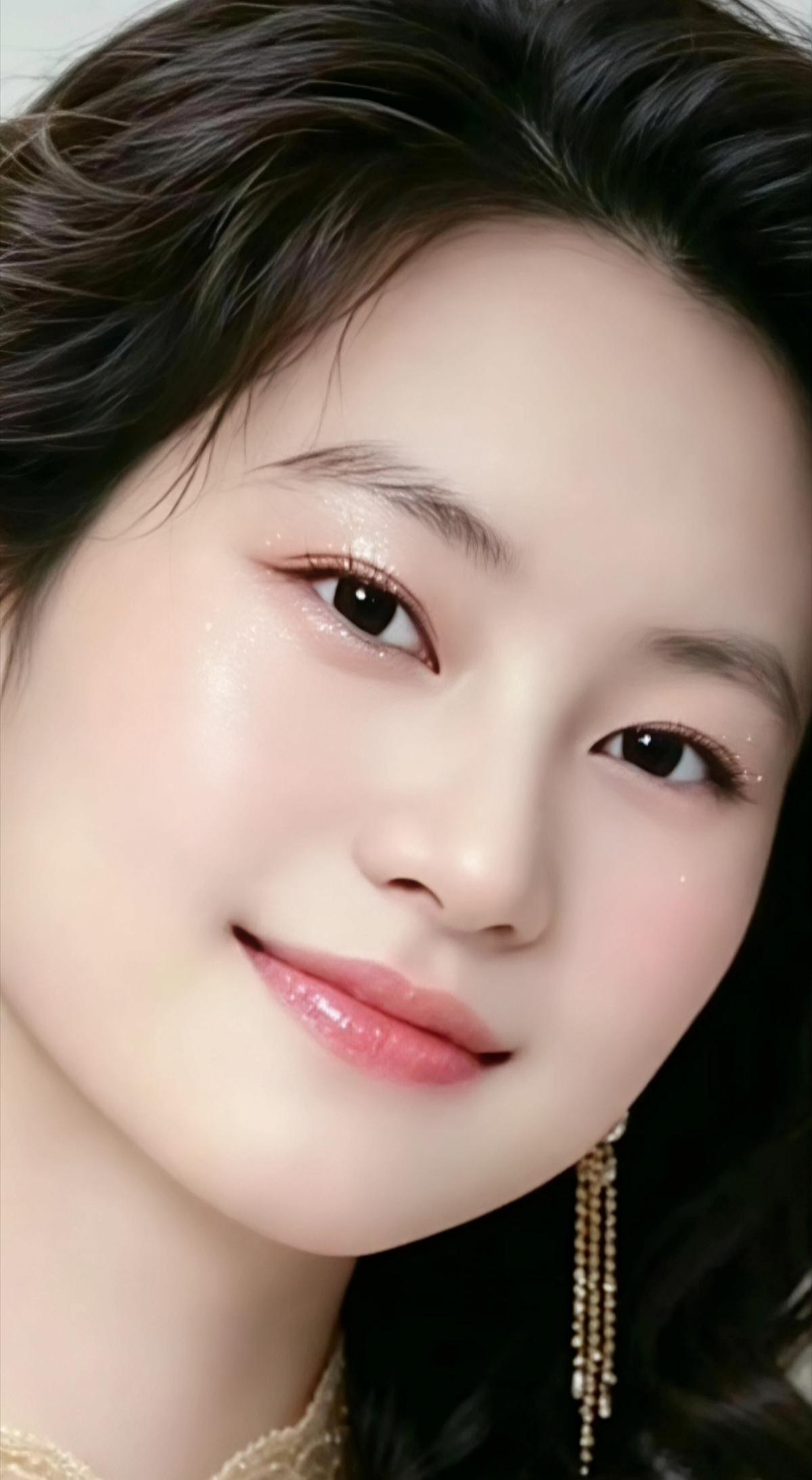 这姑娘笑起来真温柔啊。