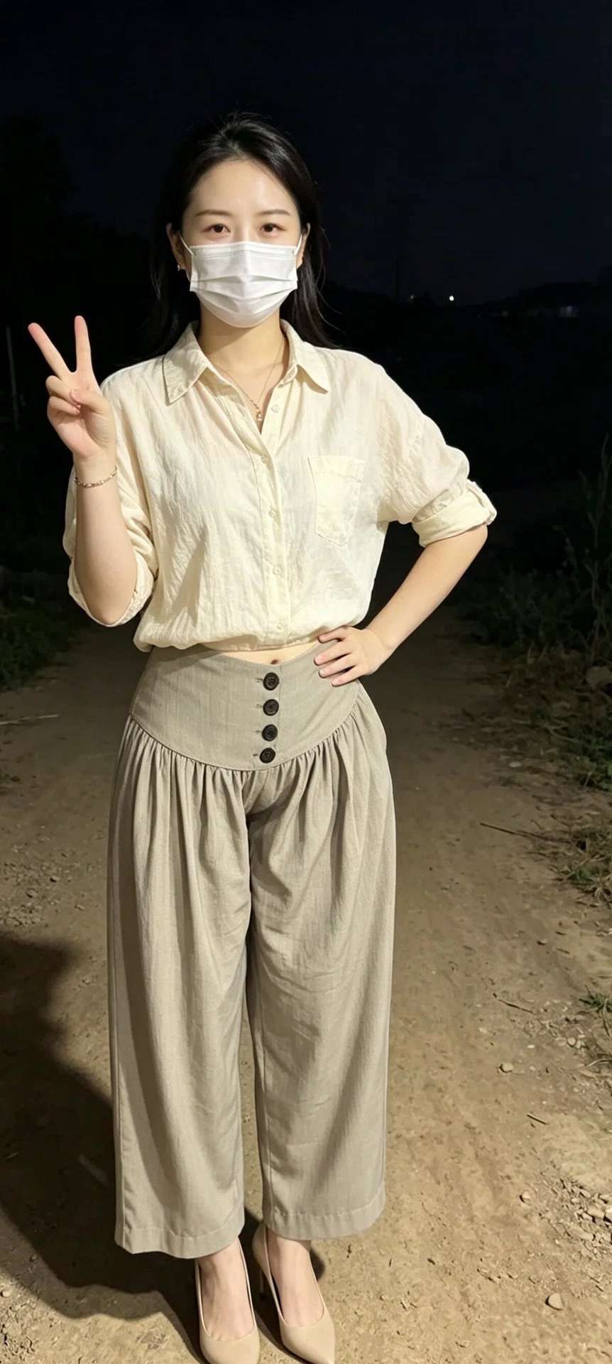 天黑了没人胆子就大 