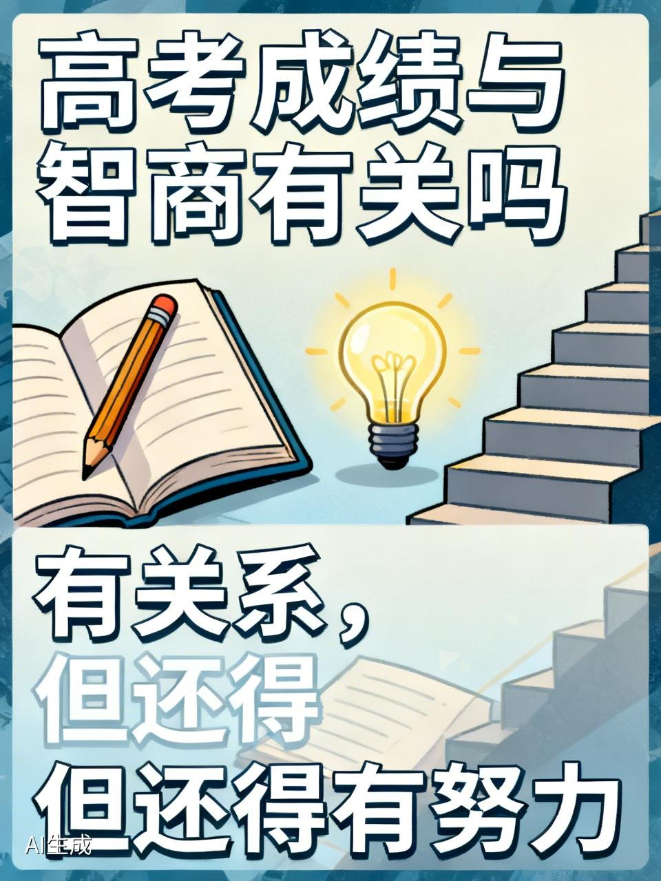 高考成绩和智商有关系，但努力更重要。今年高考716分的考生就说“我的智商很普通，