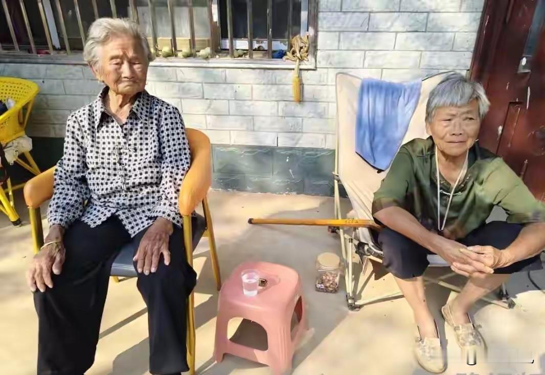 路短情长！河南108岁老娘走3里路看望80岁患病女儿：带着种的菜和手擀面，走1小