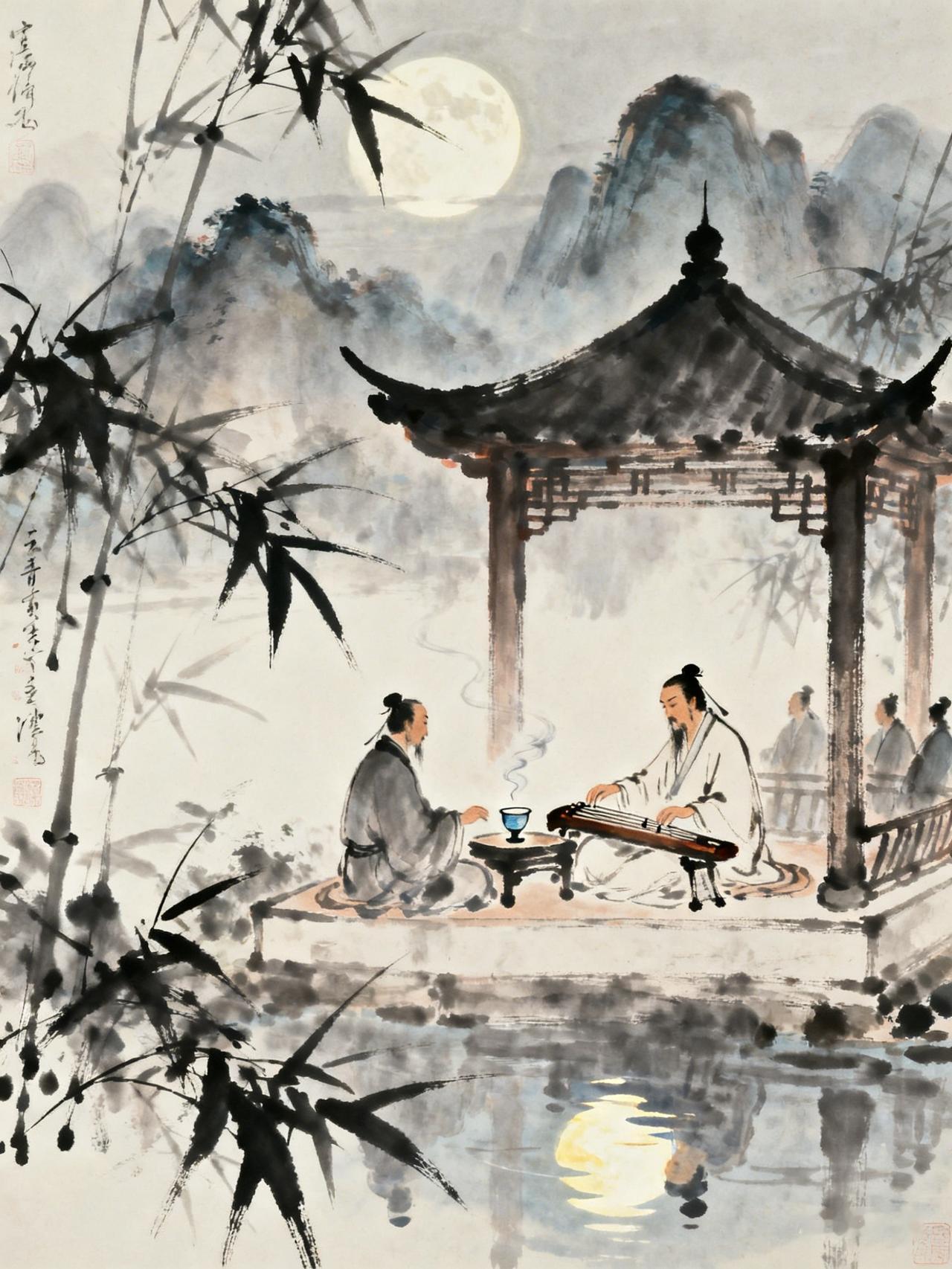 一声已动物皆静，四座无言星欲稀

同样是听音乐，同样是惊叹。白居易用“忽闻水上琵