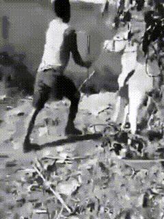 当那驴脾气像火山喷发一样上来时，阿三立马就没辙了，只能乖乖求饶。