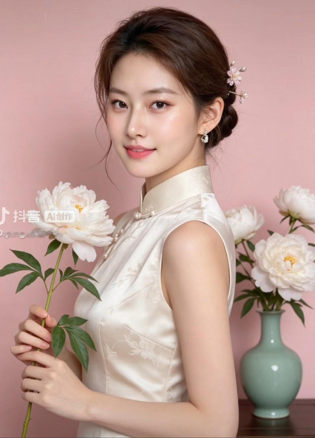 温柔优雅，花中仙子，清新自然，气质出众